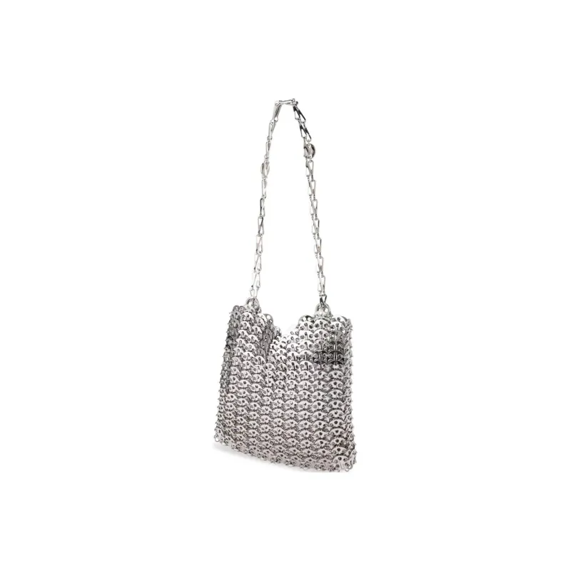 Paco Rabanne Brass Metal Crossbody Bag Shoulder Bag Regular Women's Silver-2