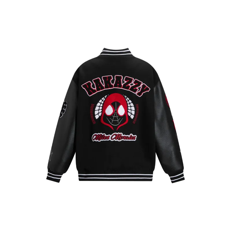 KAKAZZY Baseball Jacket Unisex Black-1