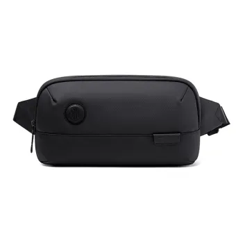 ARCTIC HUNTER Polyester Box Bag Shoulder Bag Fanny Pack Sling Bag Regular Men's Black/Gray