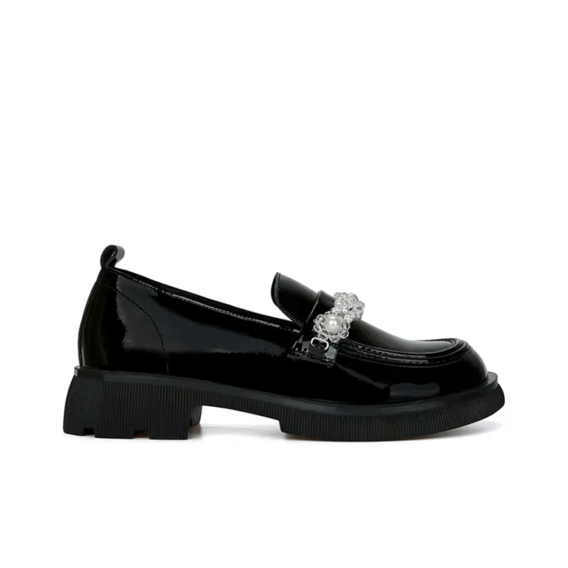 CHRISTINE SHEII Siu Siu Loafers 3.5cm Women's Black-1
