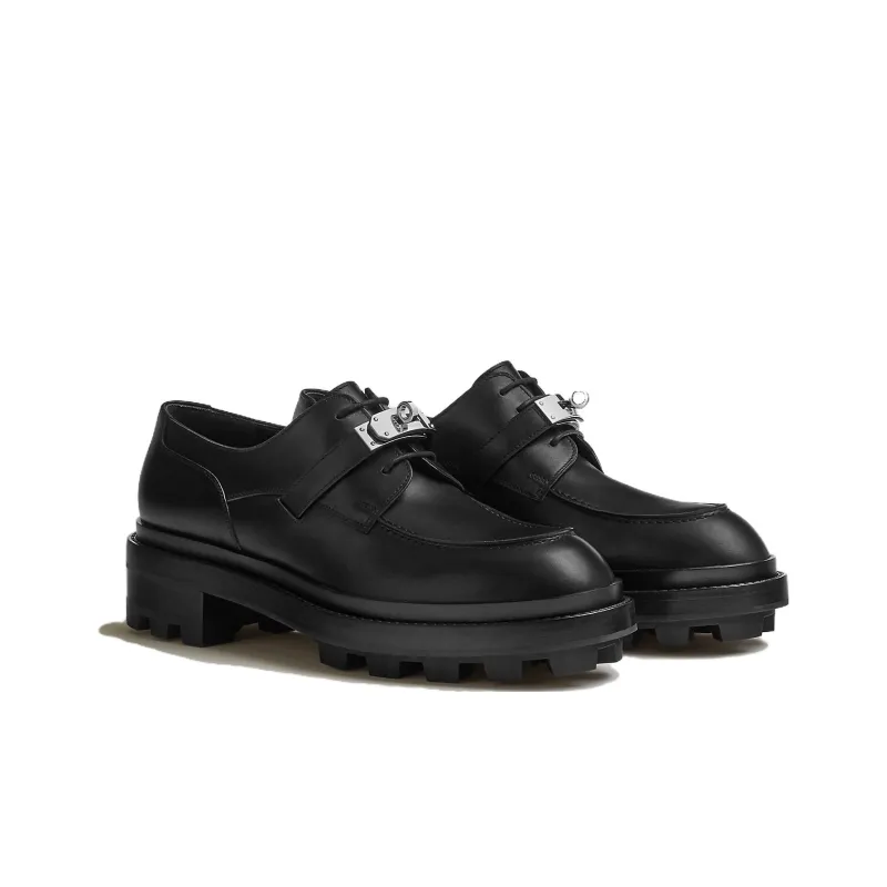 HERMES First Casual Shoes Men's Black-2