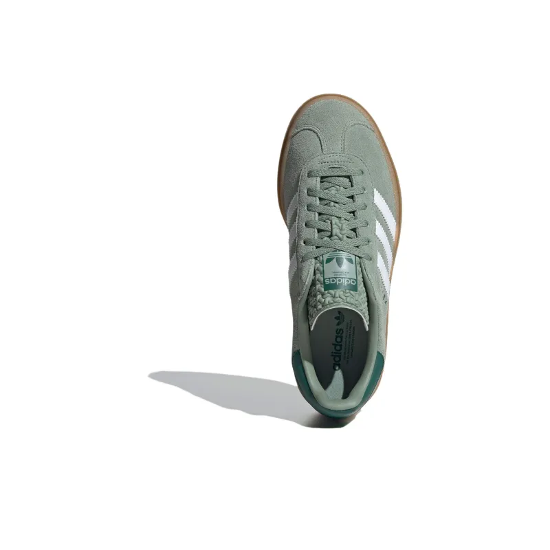 Adidas Gazelle Bold Silver Green Gum Women's'ss-4
