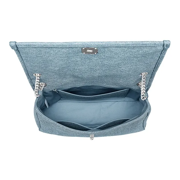 JUST STAR Synthetic Leather Crossbody Bags Shoulder Bags Women's Black/White/Blue-10