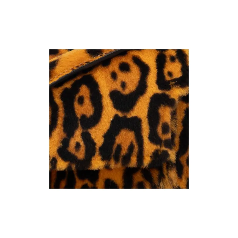 MARNI Shearling Shoulder Bag Women's Leopard Print-3
