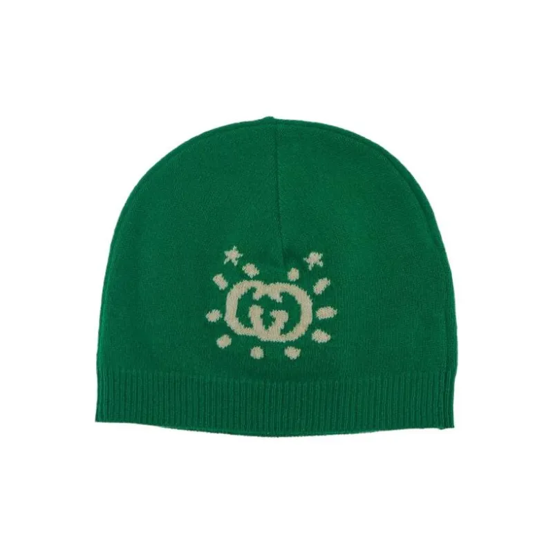 GUCCI Intarsia knit Wool Beanie-1