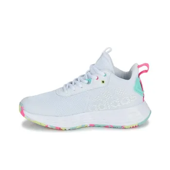 Adidas Ownthegame 2.0 Cloud White Flash Aqua Lucid Pink GS