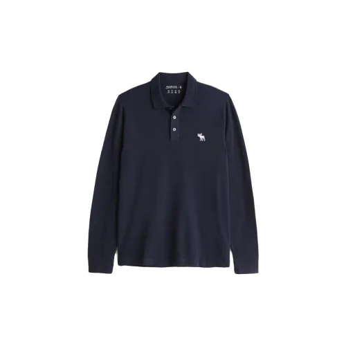 Abercrombie＆Fitch Polo Shirts Men Navy Blue