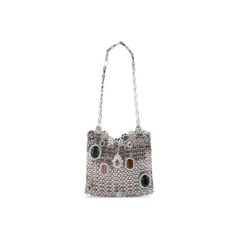 Paco Rabanne Brass Metal Crossbody Bag Shoulder Bag Regular Women's Silver