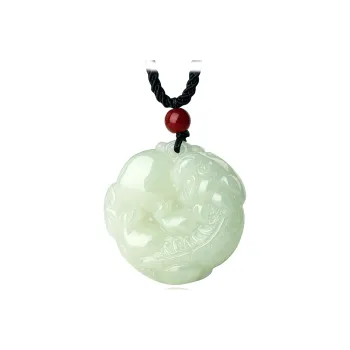 LAOMIAO Pendants Pale Greenish White Jade Women's
