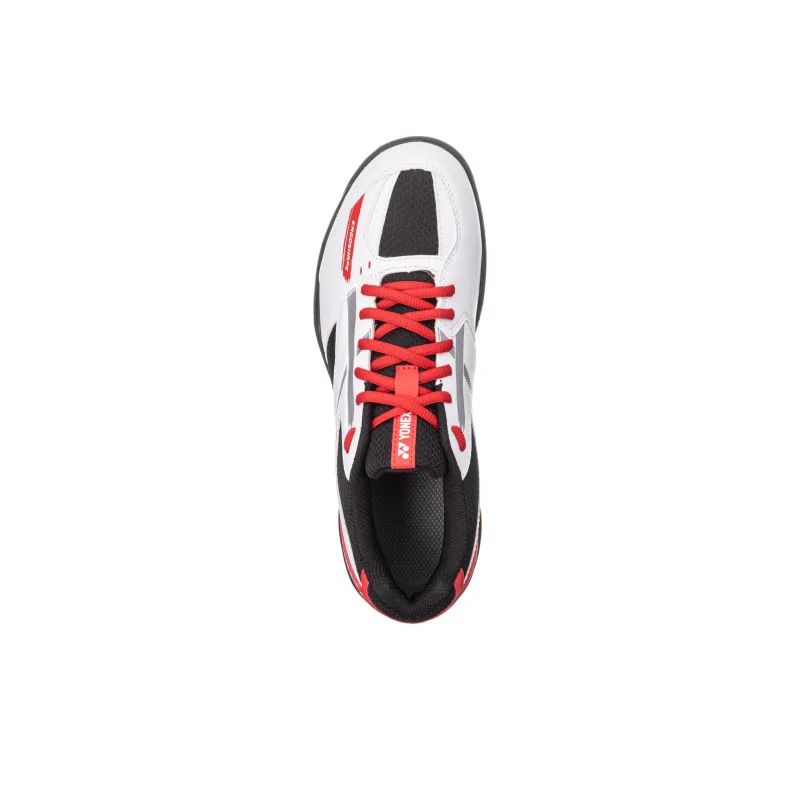 YONEX Power Cushion 670 Anti-Slip Wear-Resistant Low-Top Badminton Shoes Unisex White Red-2