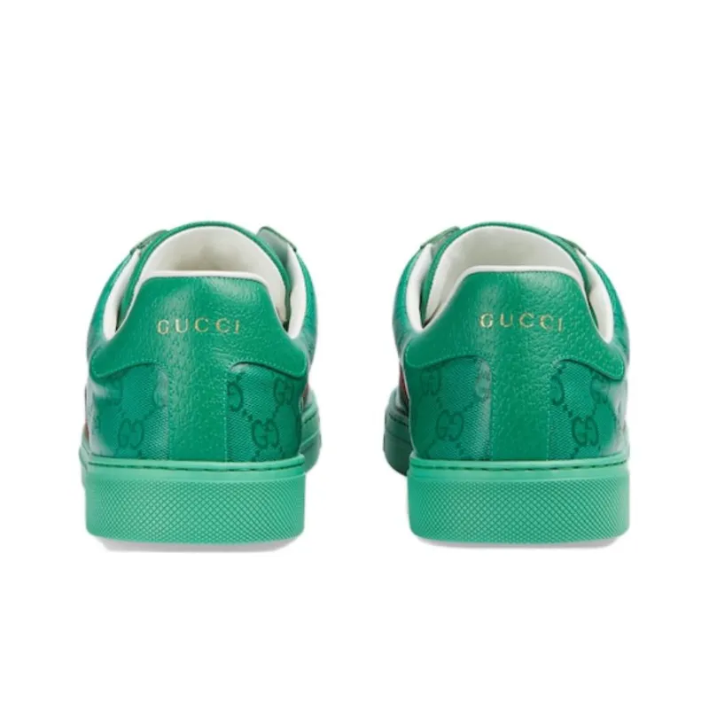 GUCCI Ace 'GG Crystal Canvas Green'-4