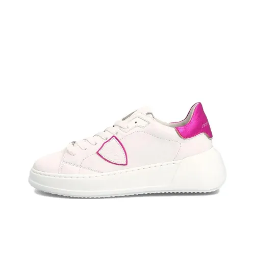 PHILIPPE MODEL Tres Temple Low Top Skateboard Shoes Women's White Purple