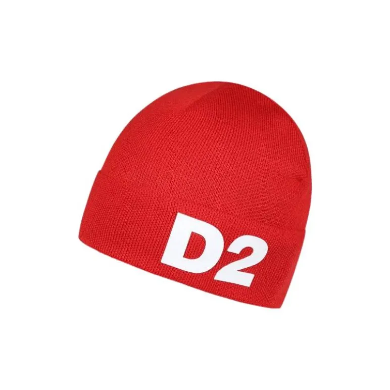 DSQUARED 2 D2 Printed Knited Beanie-2