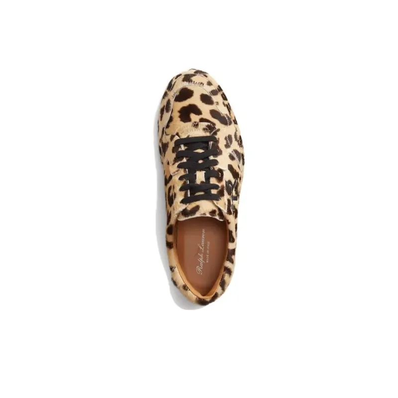 Polo Ralph Lauren Jinett Low Top Skateboard Shoes Women's Brown-2
