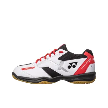 YONEX Power Cushion 670 Anti-Slip Wear-Resistant Low-Top Badminton Shoes Unisex White Red