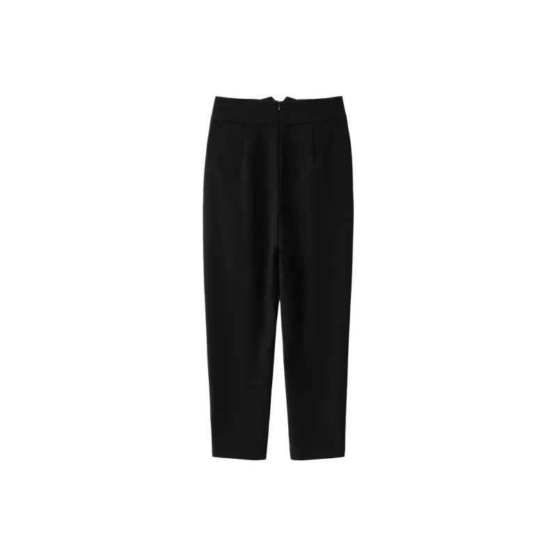 H YXIANG Casual Pants Women's Black-1