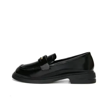 CHRISTINE SHEII Siu Siu Loafers 3.5cm Women's Black Fleece-Lined
