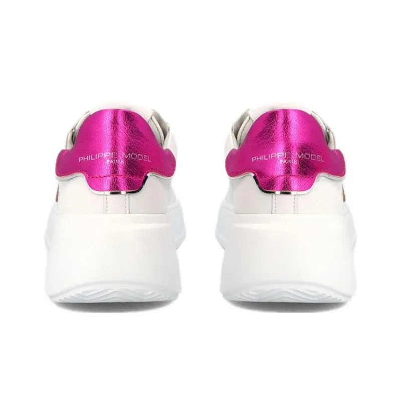 PHILIPPE MODEL Tres Temple Low Top Skateboard Shoes Women's White Purple-4