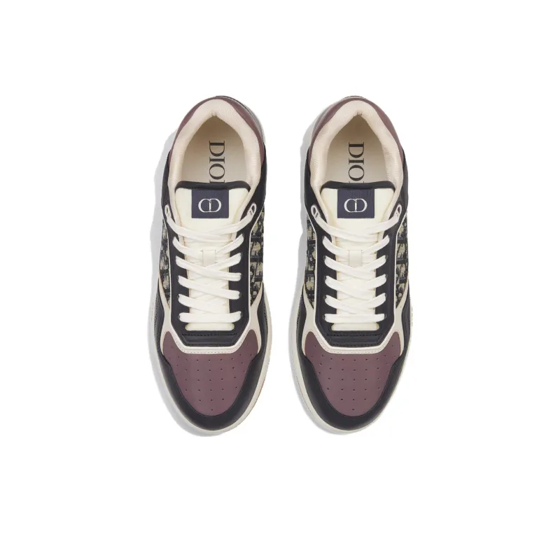 DIOR B27 Low Deep Blue Plum DIOR Oblique Jacquard-3