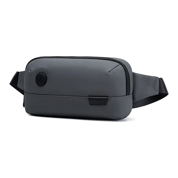 ARCTIC HUNTER Polyester Box Bag Shoulder Bag Fanny Pack Sling Bag Regular Men's Black/Gray-5