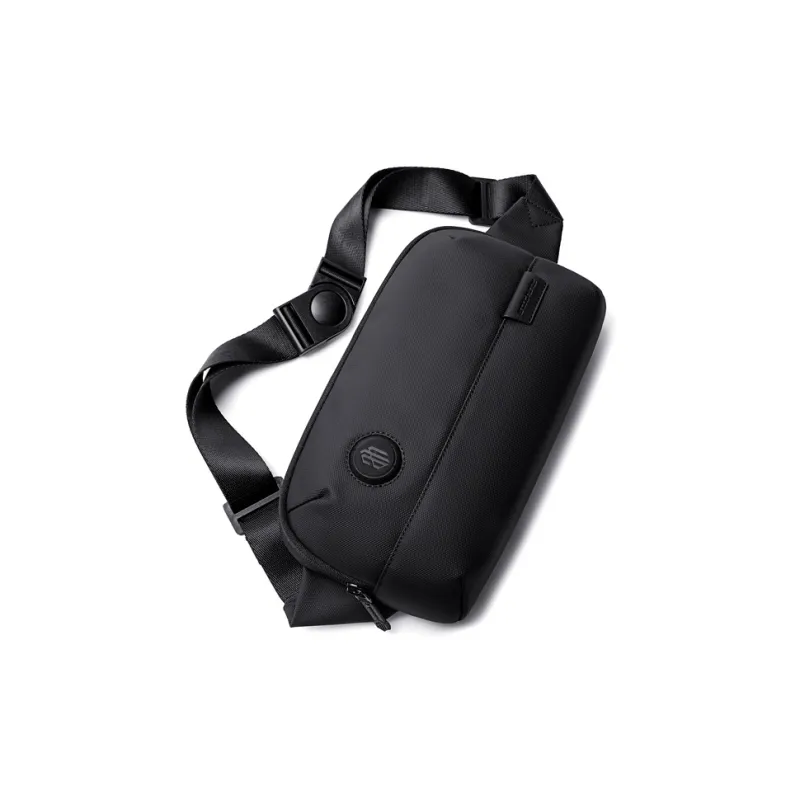 ARCTIC HUNTER Polyester Box Bag Shoulder Bag Fanny Pack Sling Bag Regular Men's Black/Gray-1