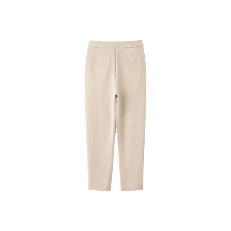 H YXIANG Casual Pants Women's Apricot-1