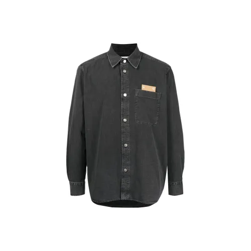 CRAIG GREEN Circle-print Denim Shirt