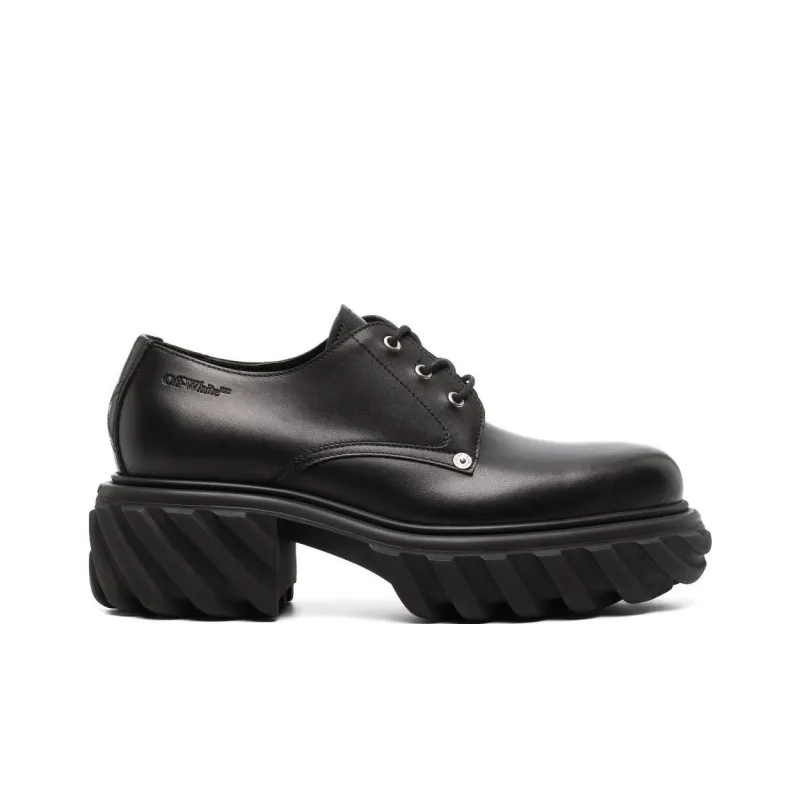 OFF-WHITE Exploration Leather Derby Shoes-1