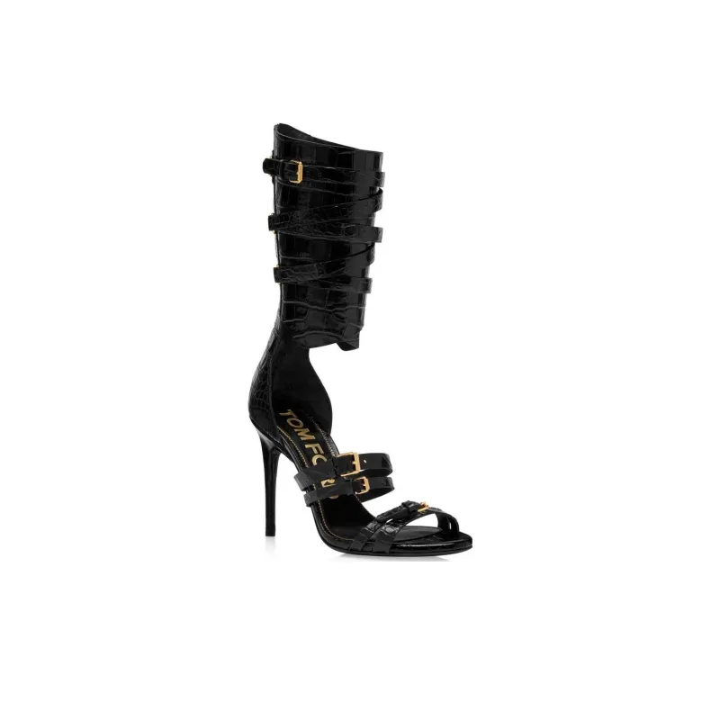 TOM FORD One Strap Sandals 10.5cm Women's Black-3