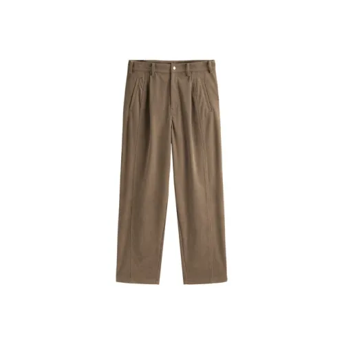 PEACEBIRD MEN Casual Pants Unisex Khaki Loose Fit