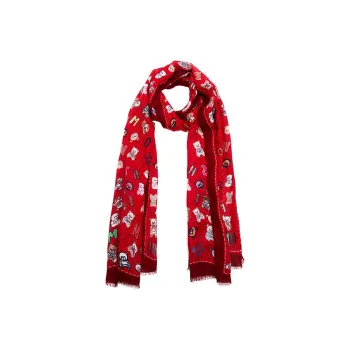 MOSCHINO Knit Scarves Women's Red