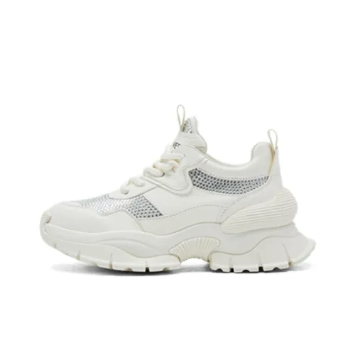 NINI WEST Chunky Sneakers Women's Low-Top White