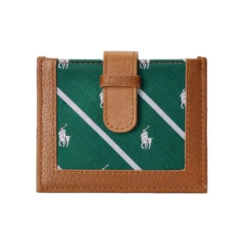 Polo Ralph Lauren Leather Card Holder Men's Green