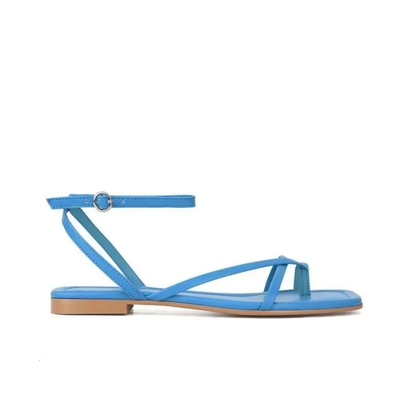 CHRISTINE SHEII Siu Siu Strap Sandals 1cm Women's Sea Blue-1