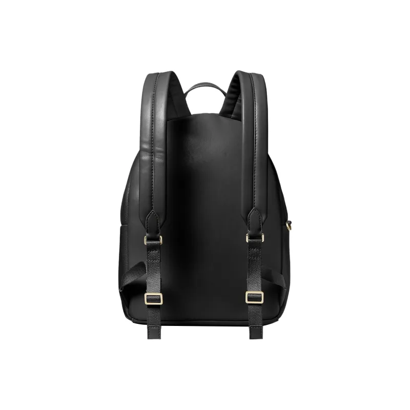 MICHAEL KORS Maisie Canvas With Leather Backpack Medium Size Women's Black-2