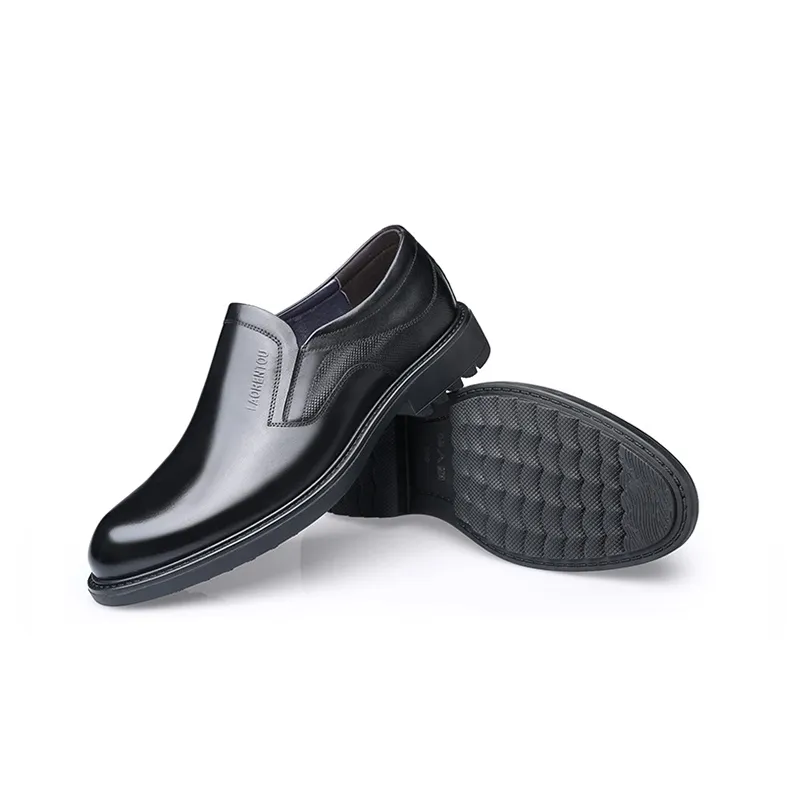 LAORENTOU Dress Shoes Men Low Top Brown/Black-3