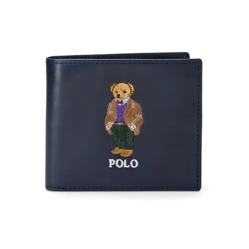 Polo Ralph Lauren Smooth Finish Leather Wallet Men's Marine Blue