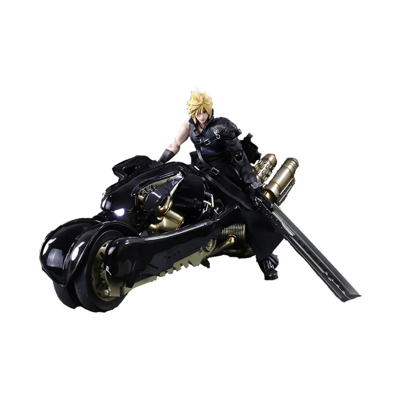 SQUARE ENIX Play Arts Kai, Final Fantasy 7 Sephiroth, Cloud & Fenrir Wolf Action Figures 27.7cm-0
