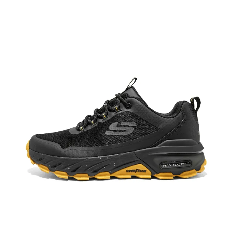 Skechers Max Protect Slip-Resistant Low-Top Outdoor Shoes Men's Black-0