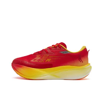 QIAODAN F\PB3.0 Wear Resistant Low Top Marathon Running Shoes Men's Tomato Red Glass Yellow Fall/Winter Edition