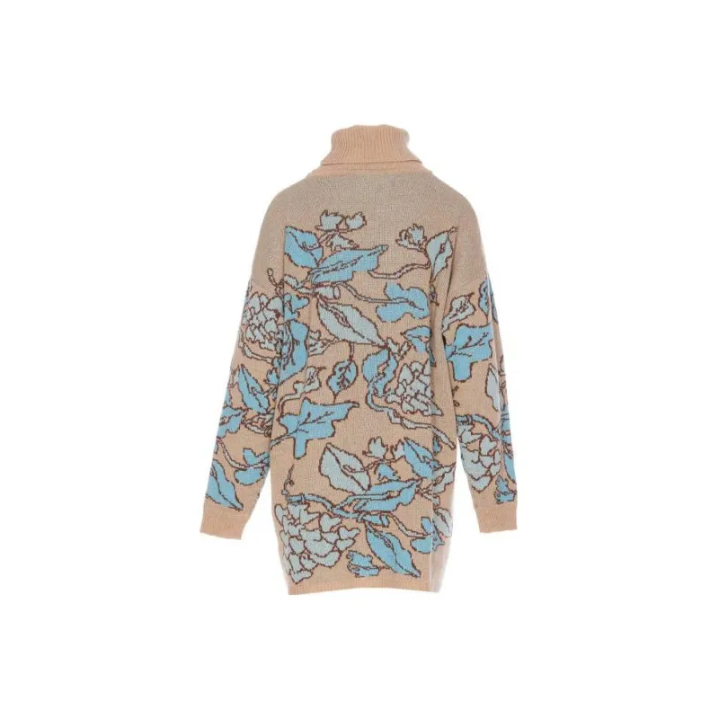 Twinset X Marco Rambaldi Floral-Jacquard Drop-Shoulder Jumper-1