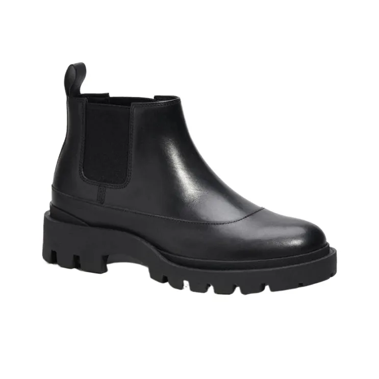 COACH CitySole Short Chelsea Boots Men's Black-2