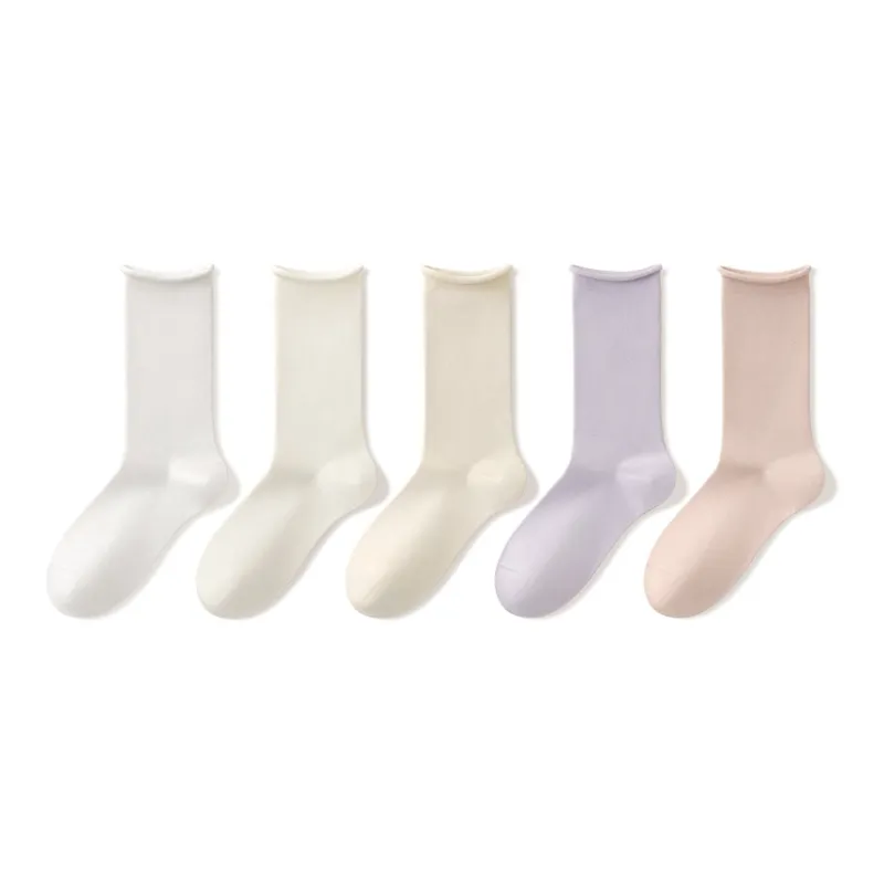 B&C.Room Mid Calf Socks Fall Winter Women's 5 Pack-4