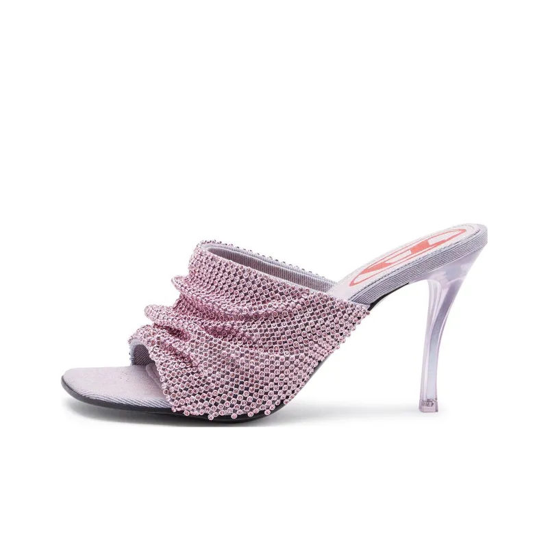 DIESEL D-Sydney S 100mm Chainmail-detail Sandals-0