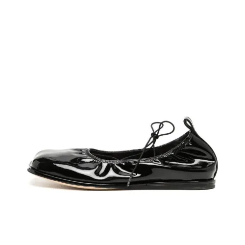 SIMONE ROCHA Heart-toe Patent Leather Ballerina Shoes