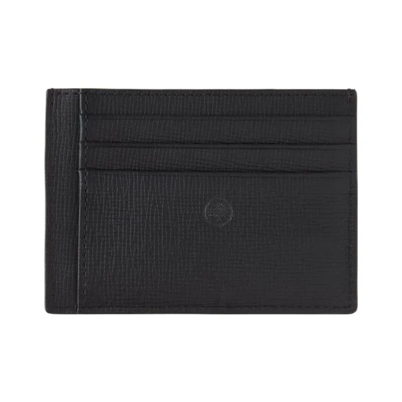 Mulberry Grained Leather Card Holder Men's Black-1