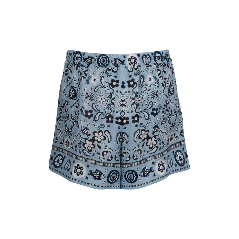 TORY BURCH Casual Shorts Women's Sky Blue-1