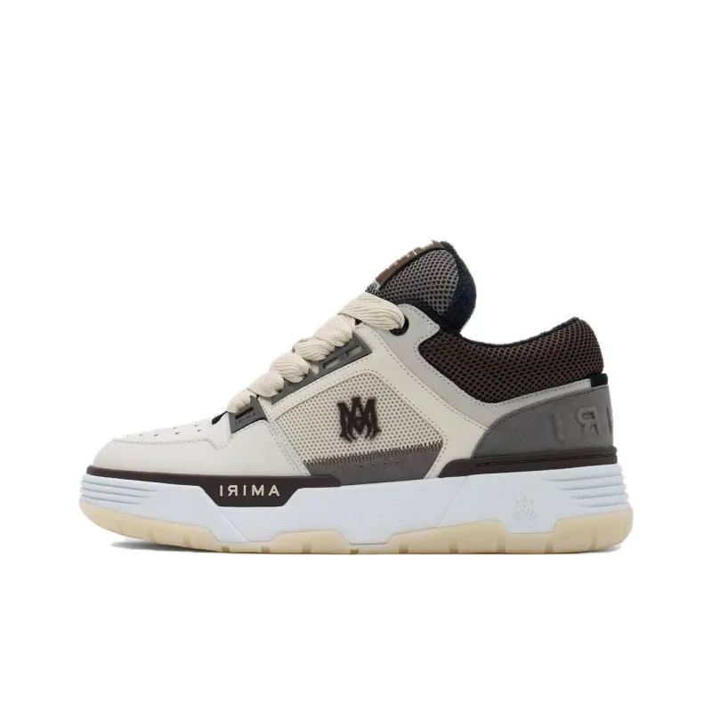 AMIRI Low Top Skateboard Shoes Men's Brown-0