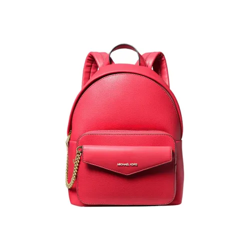 MICHAEL KORS Maisie Split Cow Leather/Artificial Leather Backpack Medium Size Women's Red