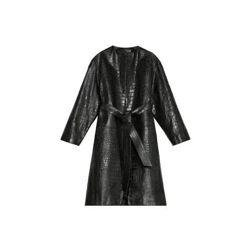 ZARA Leather Jackets Women's Black